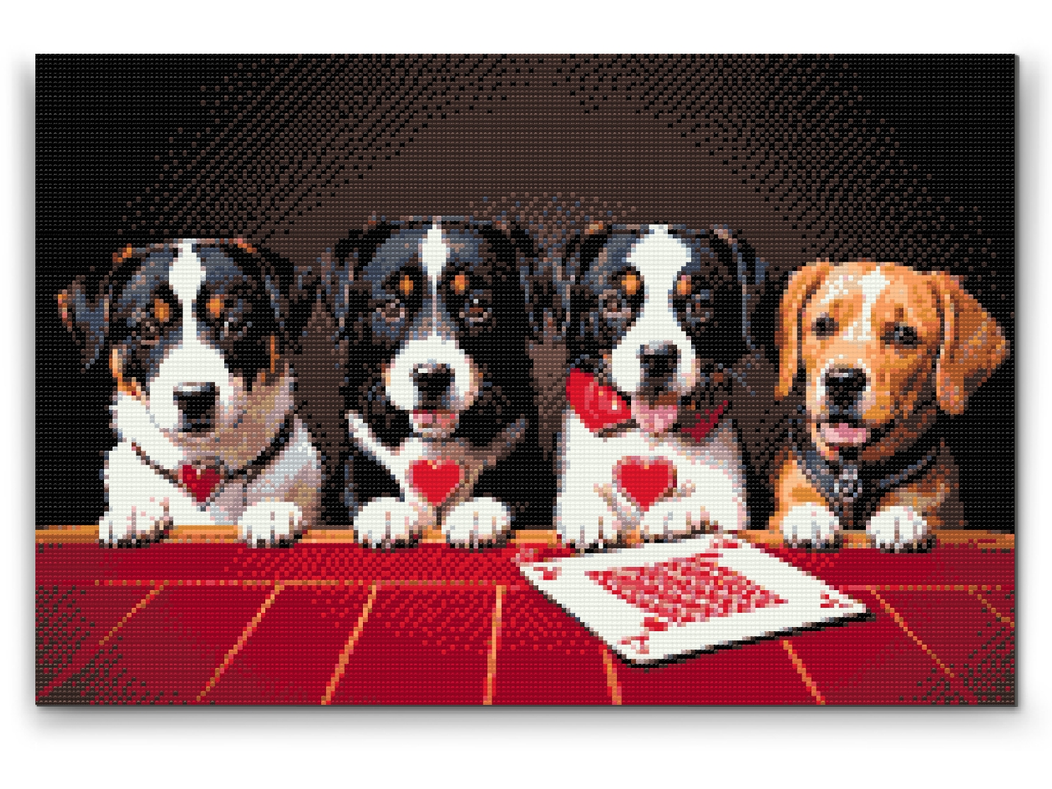 Diamond Paint - Hundekortspil