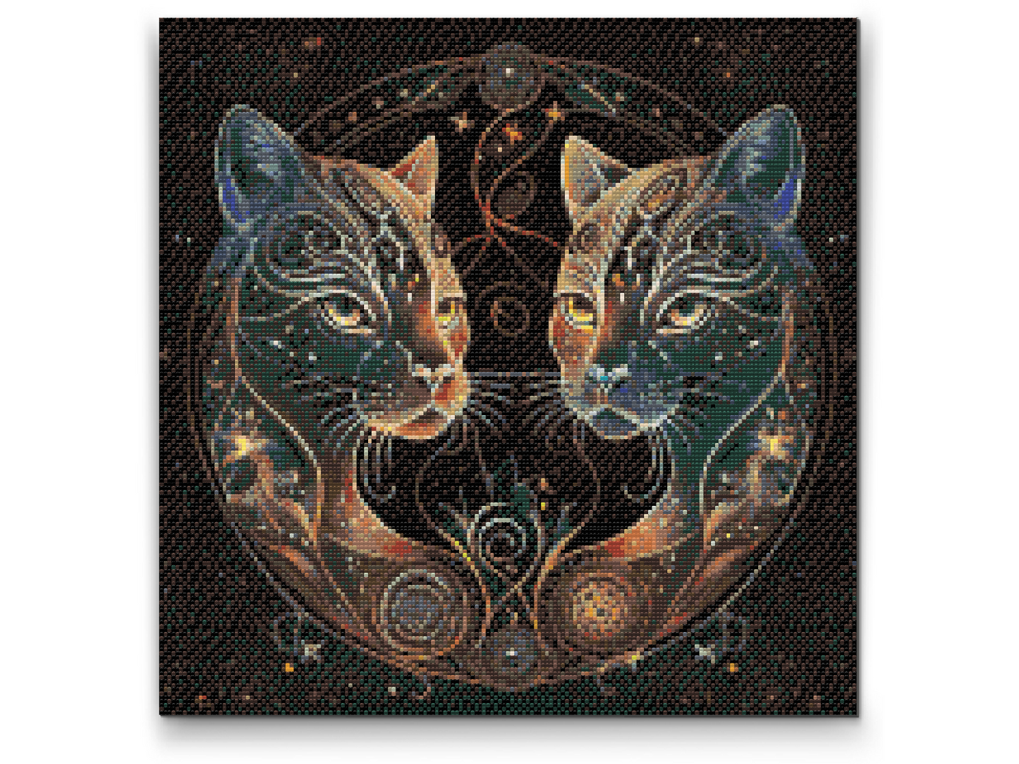 Diamond Paint - Astrologiske katte