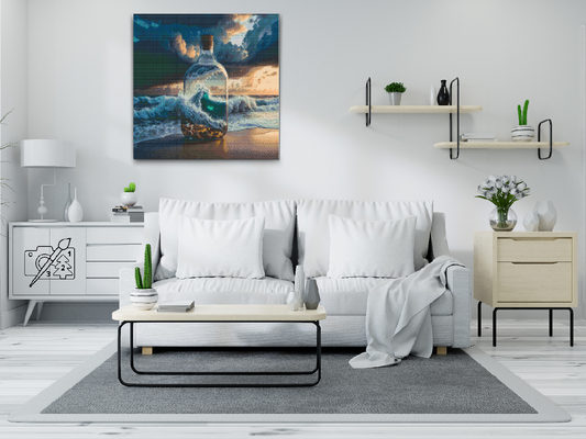 Diamond Paint - Hav i en flaske