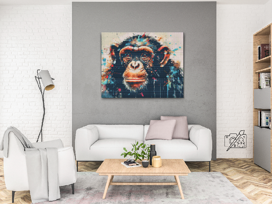 Diamond Paint - Abe med malet baggrund