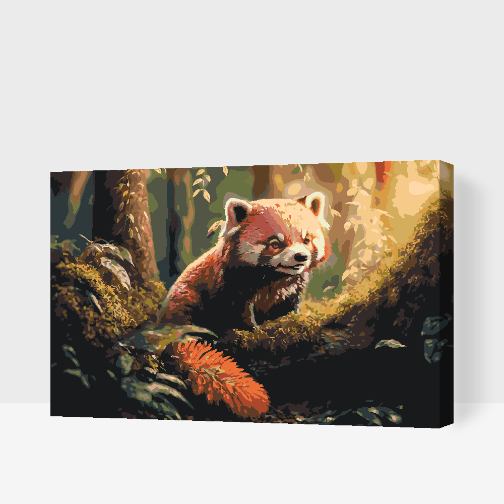 Paint by number - Red Panda