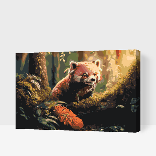 Paint by number - Red Panda
