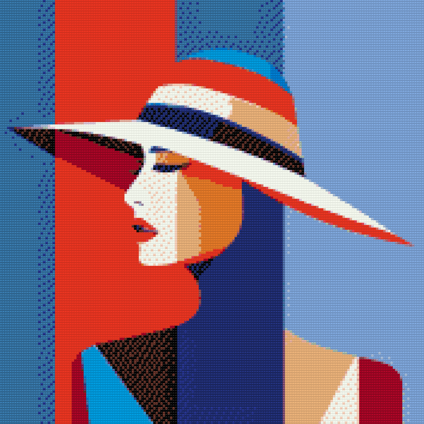 Diamond Paint - Dame med hat