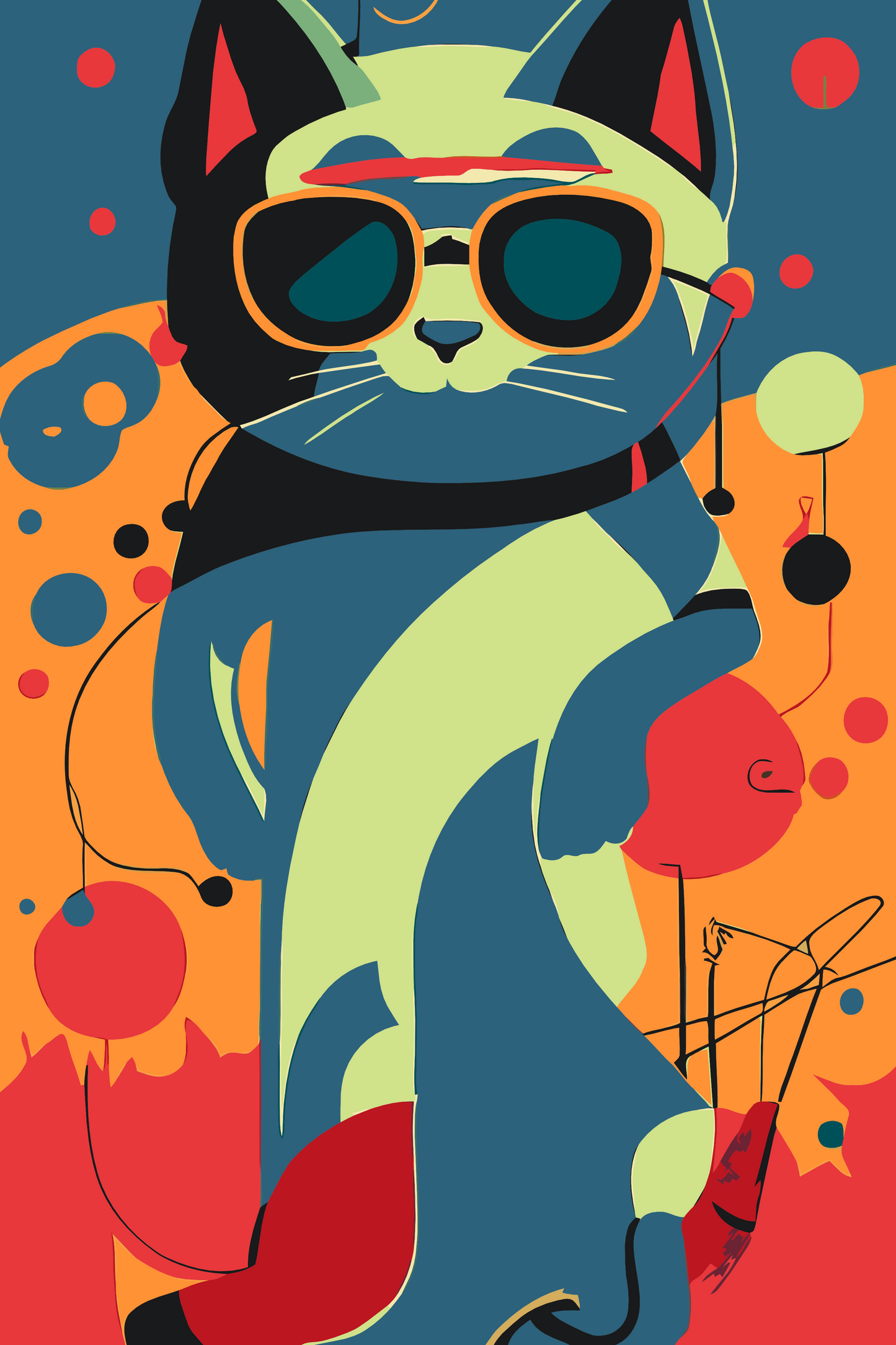 Paint by number - Pop art-kat