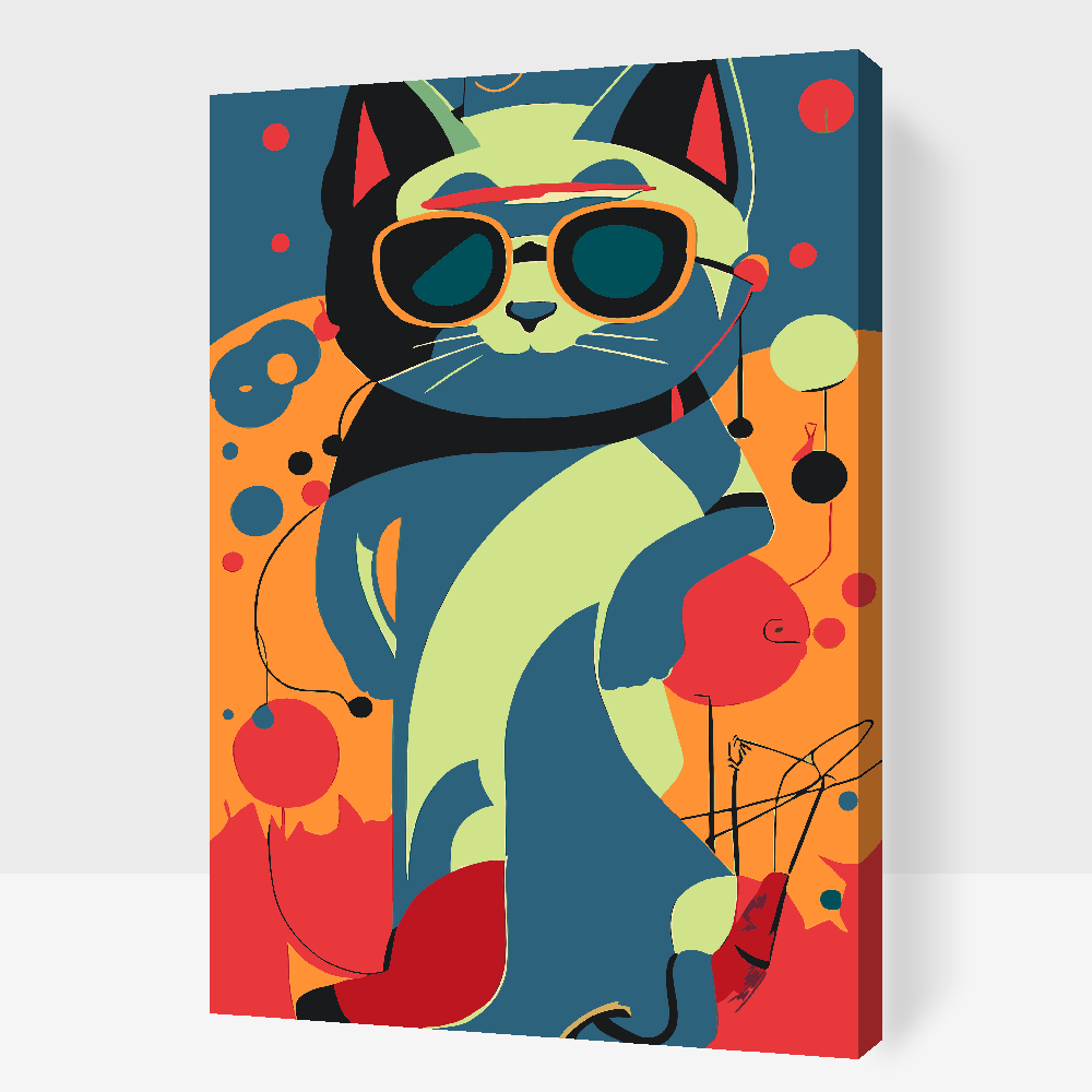 Paint by number - Pop art-kat