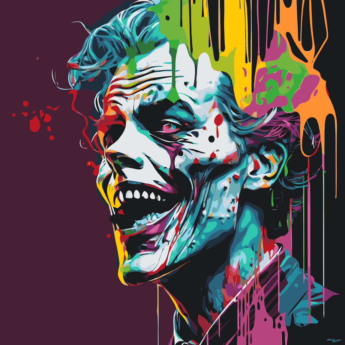 Paint by number - Gal klovn