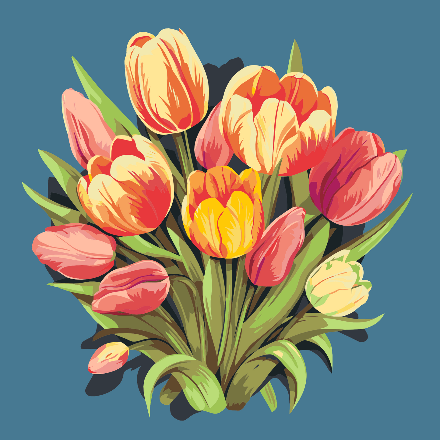 Paint by number - Tulipanbuket