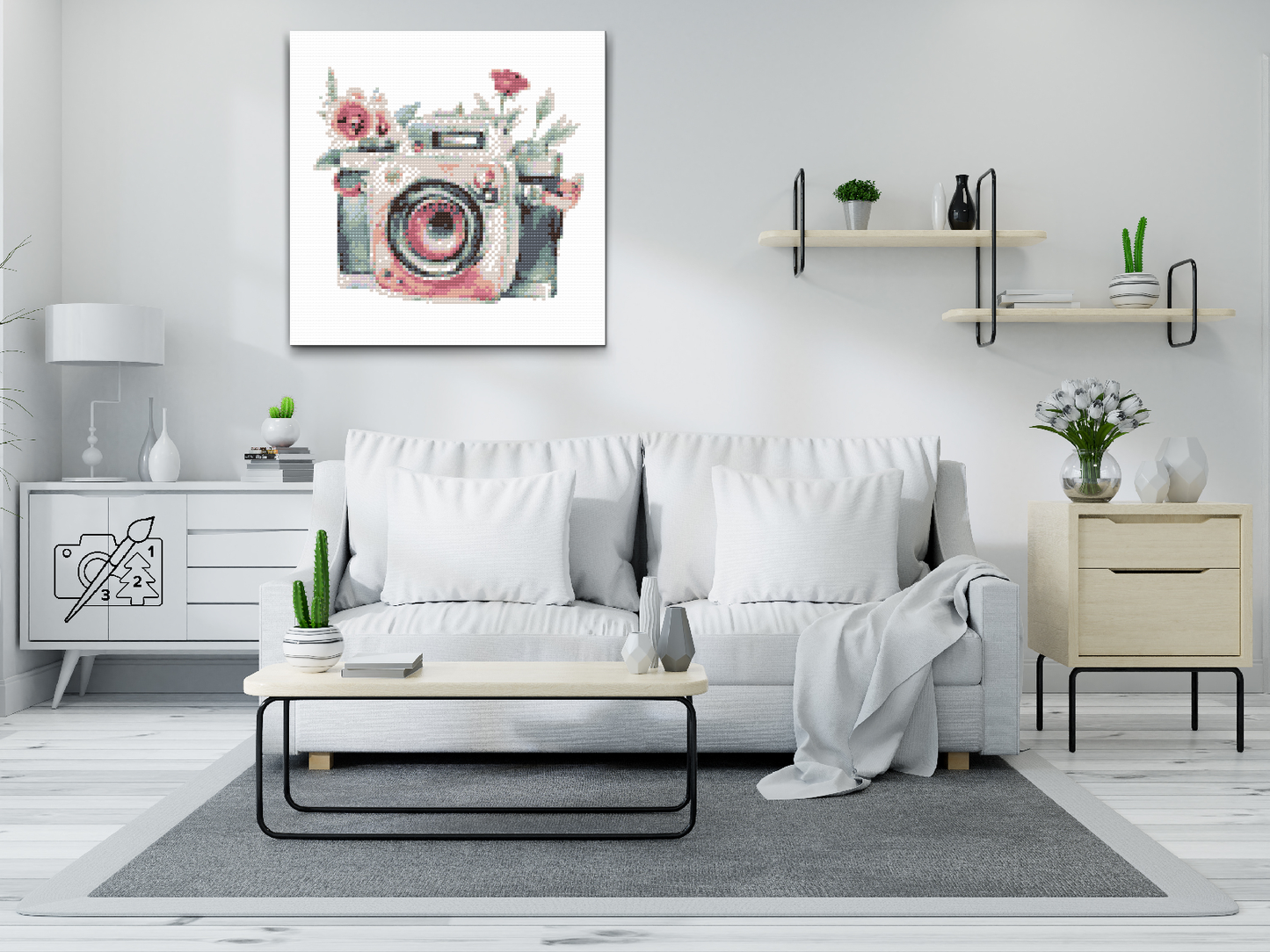 Diamond Paint - Flowery camera 2