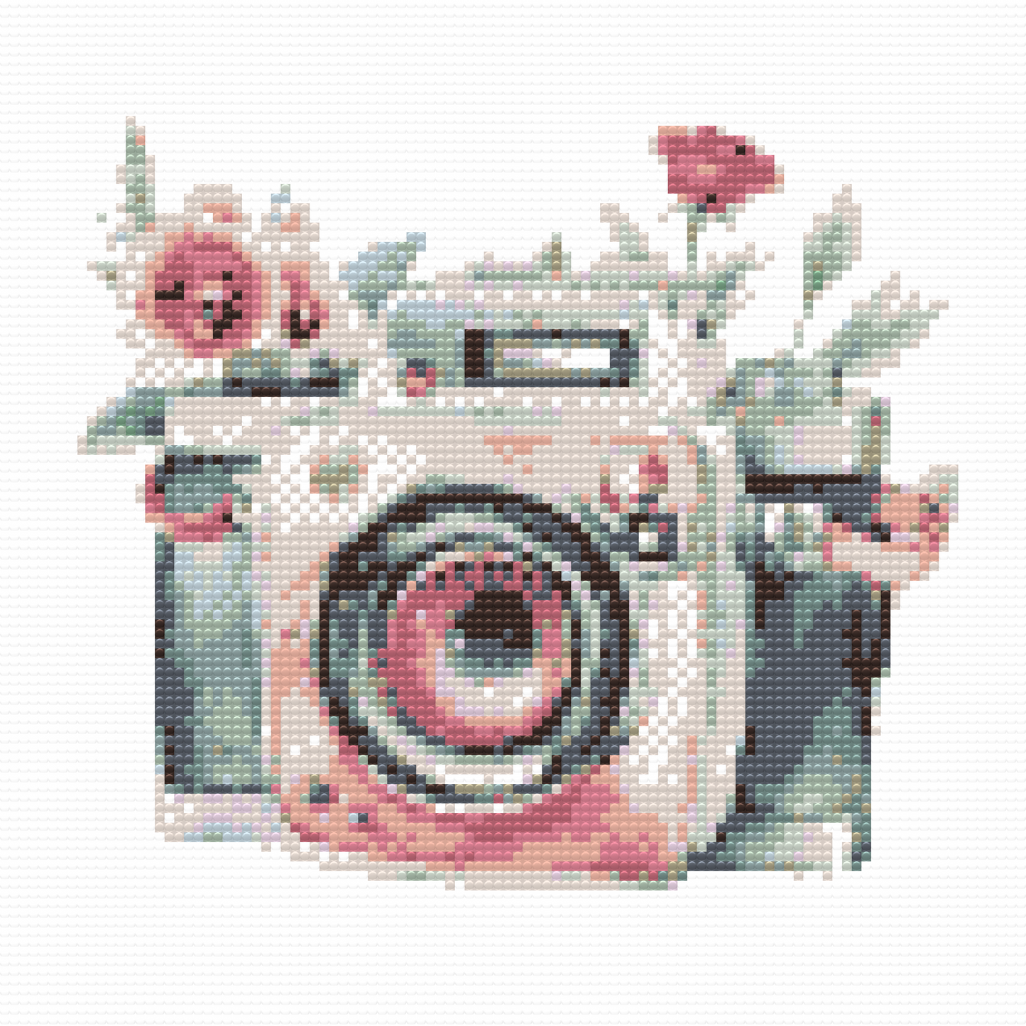 Diamond Paint - Flowery camera 2