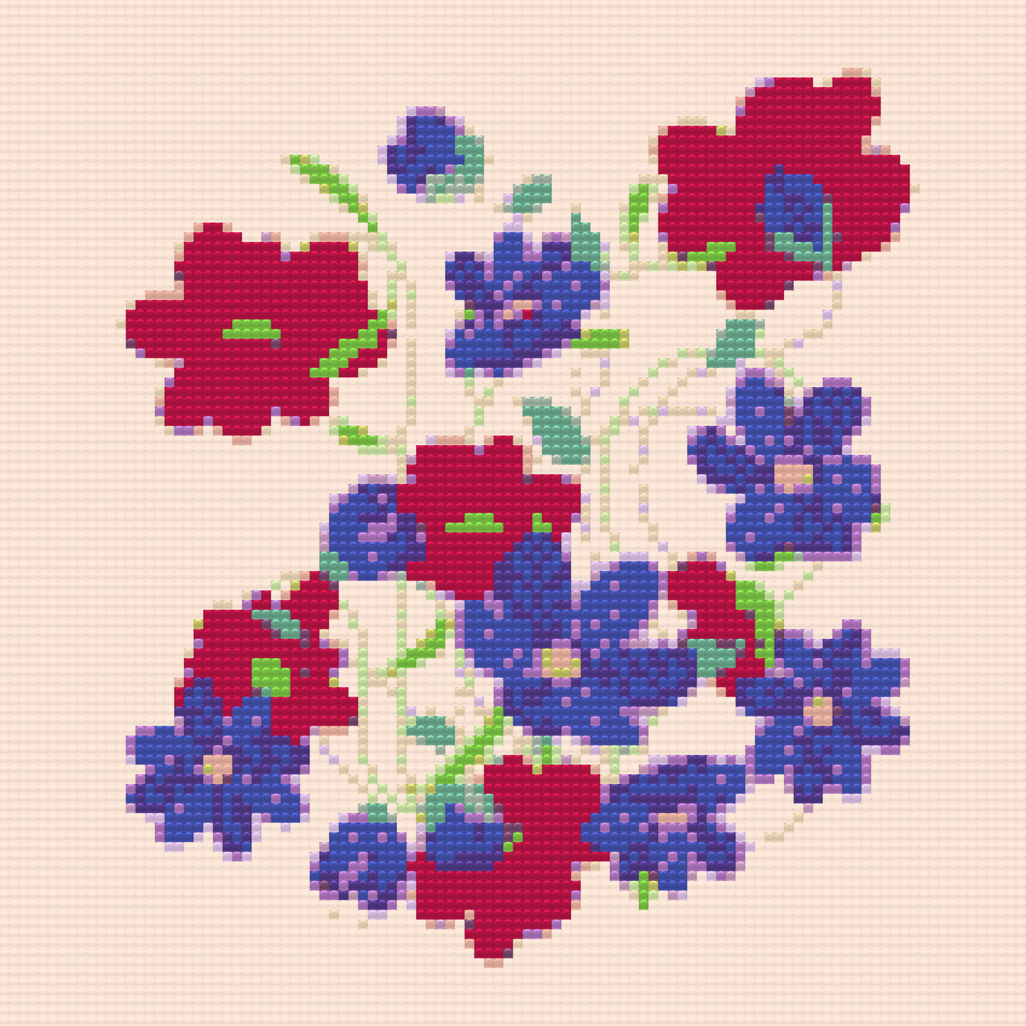 Diamond Paint - Forårsblomster