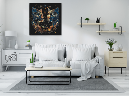 Paint by number - Astrologiske katte