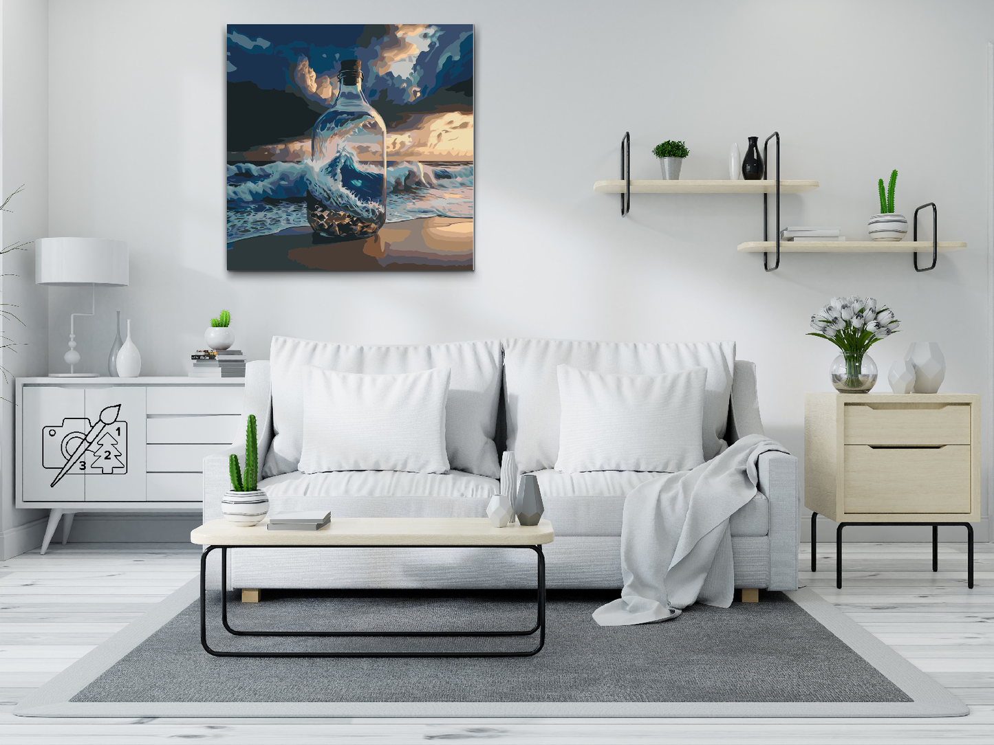Paint by number - Hav i en flaske