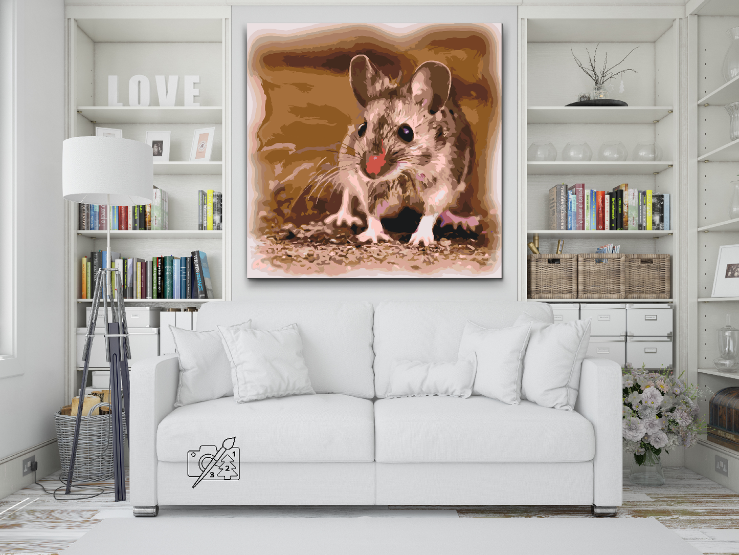 Paint by number - Lille Hamster