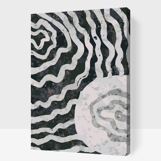 Paint by number - Abstrakt baggrund i grå 2