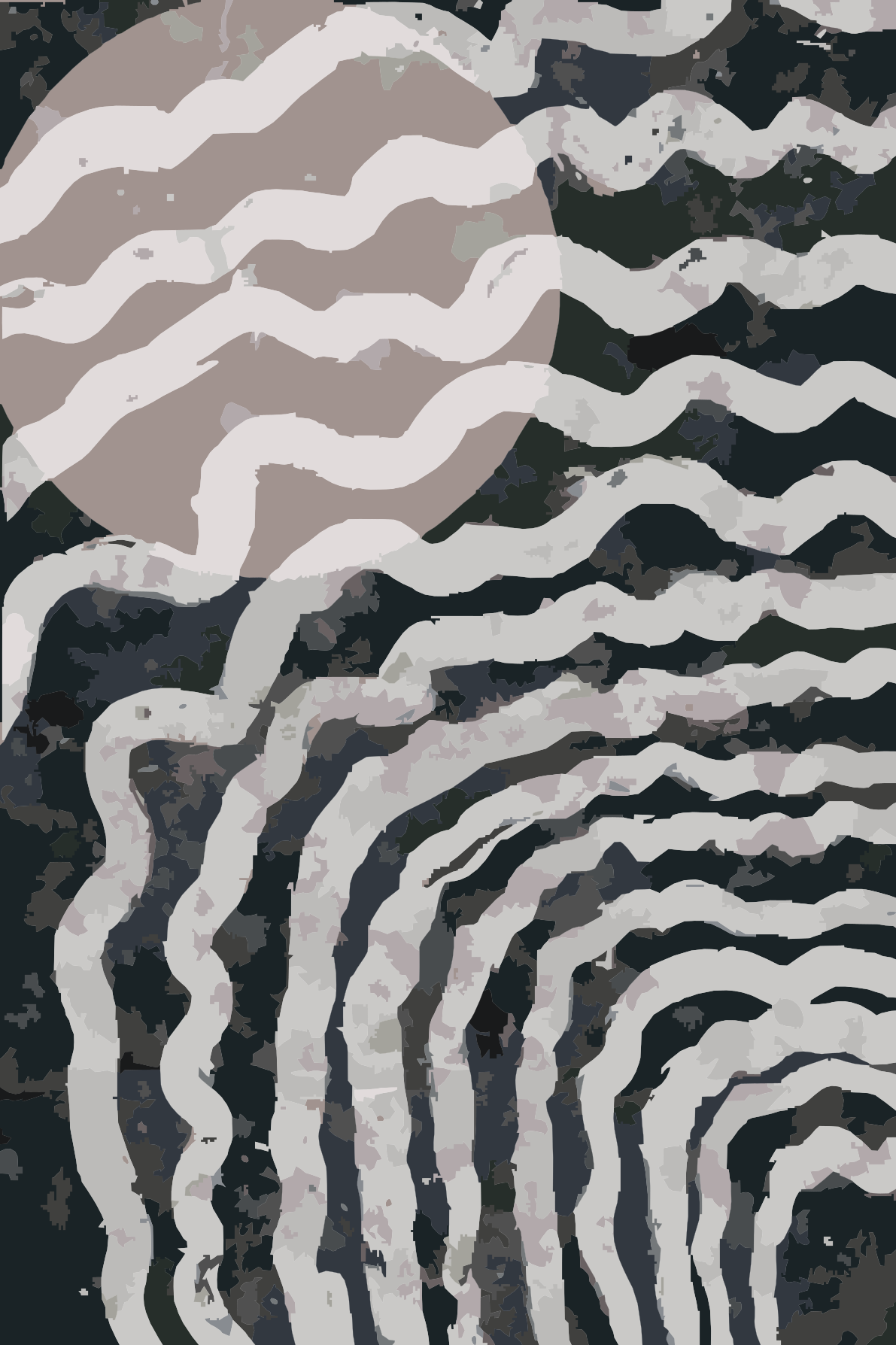 Paint by number - Abstrakt baggrund i grå 1