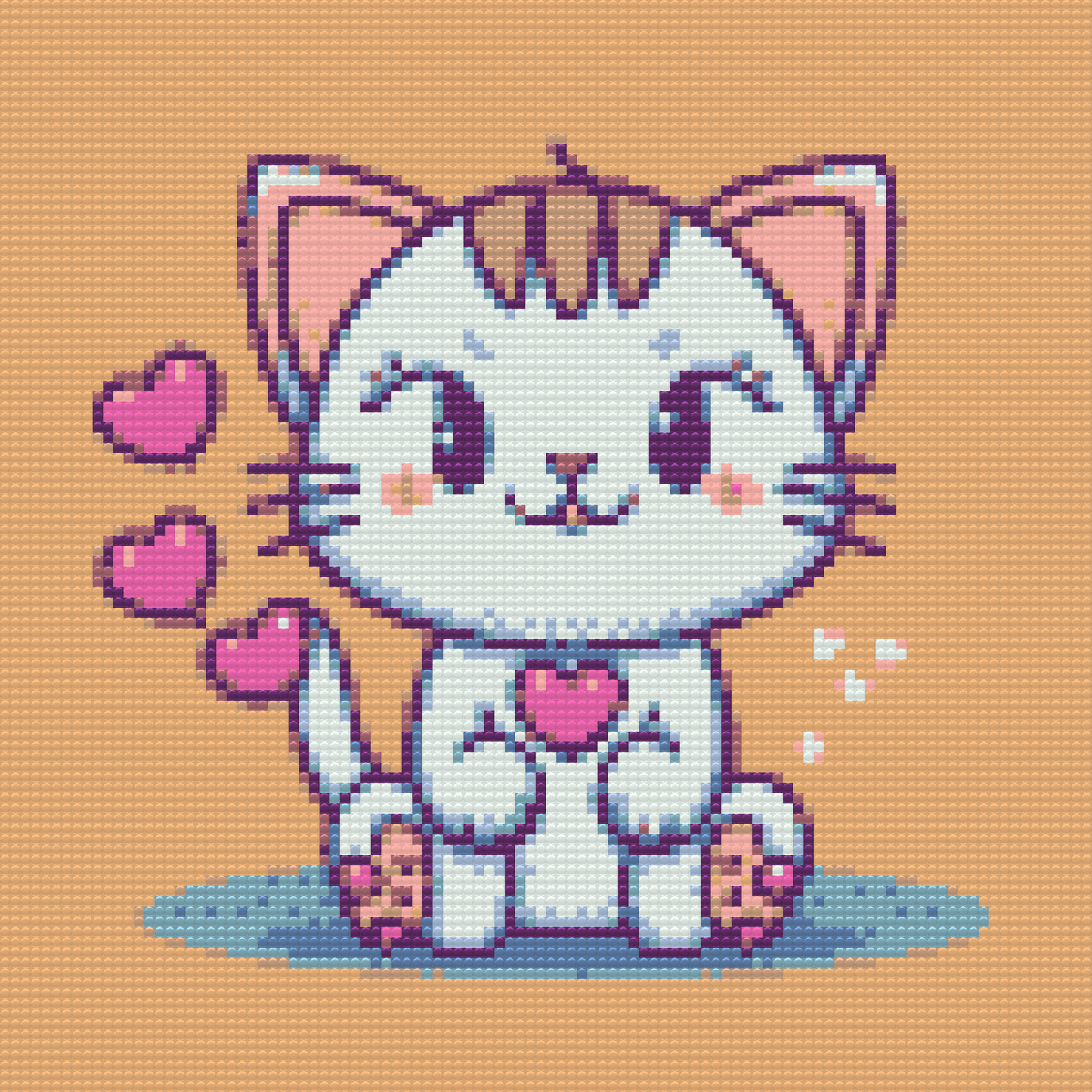 Diamond Paint - Kitty forelsket