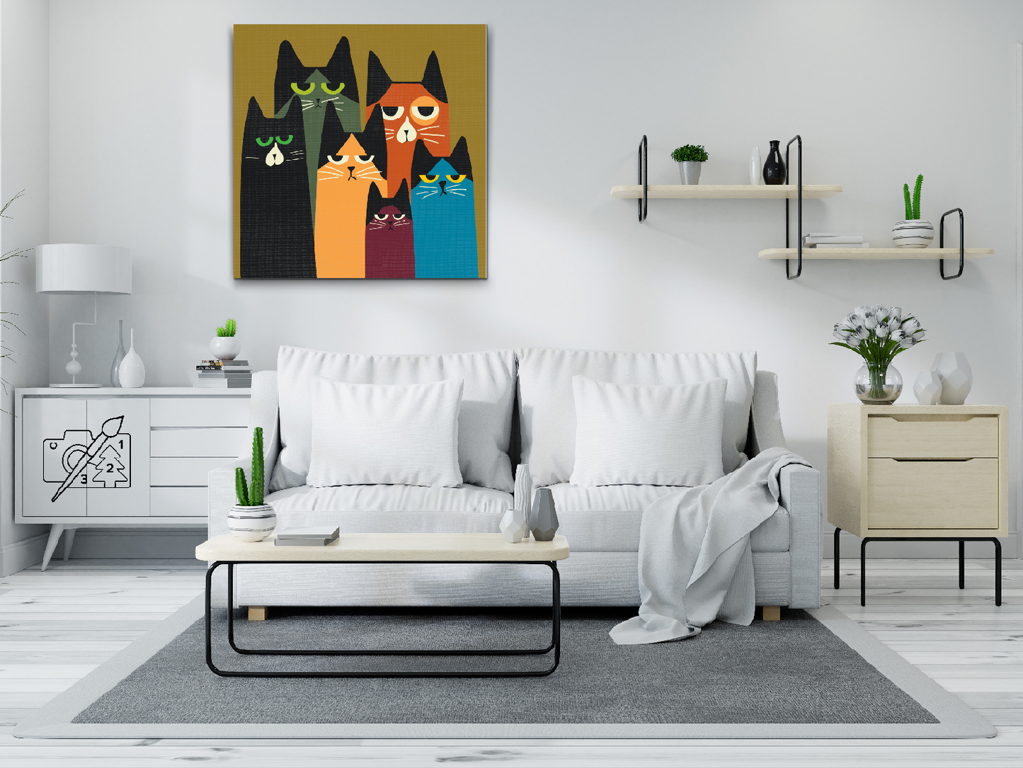 Paint by number - Kattebande