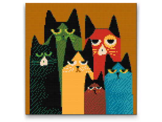 Diamond Paint - Kattebande