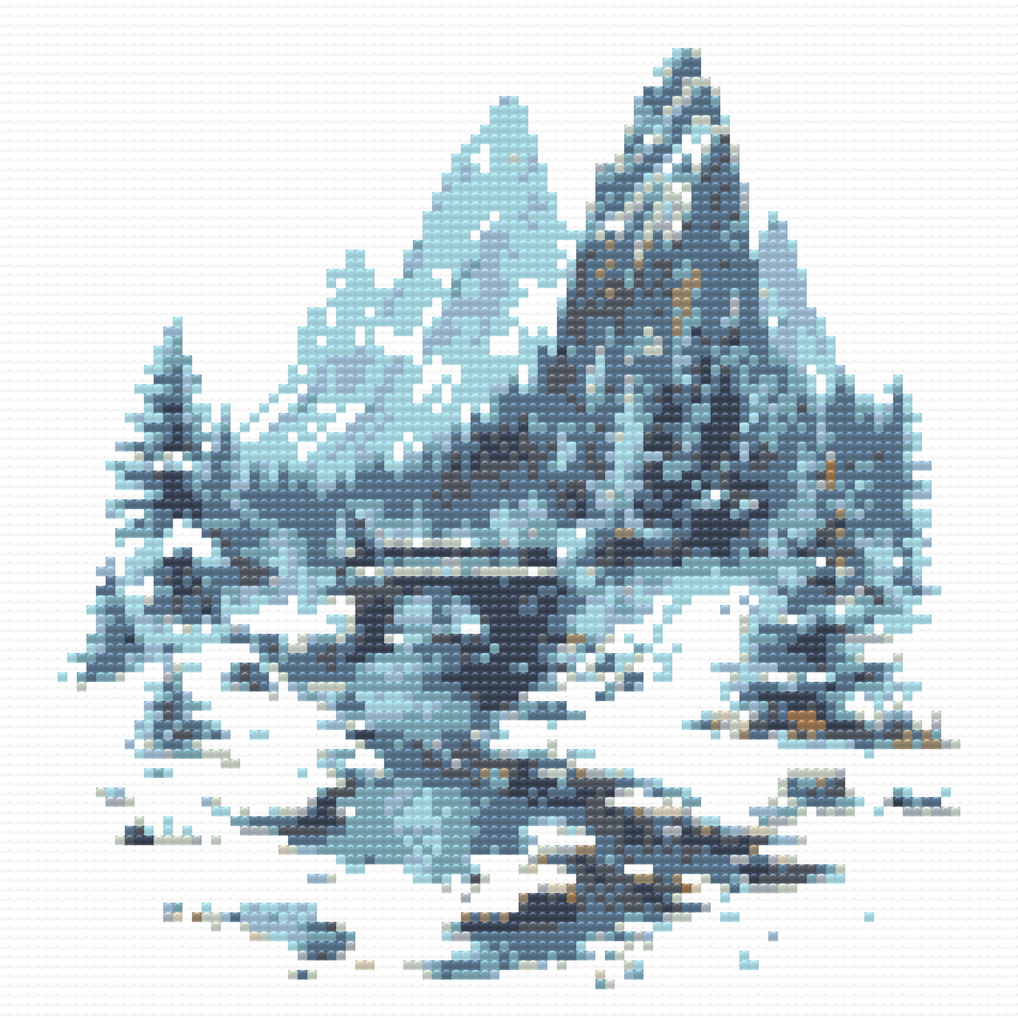 Diamond Paint - Bjergbro sneet under