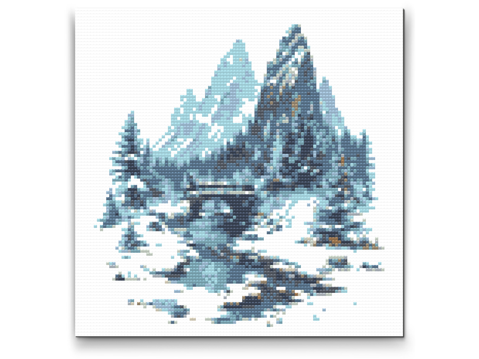 Diamond Paint - Bjergbro sneet under