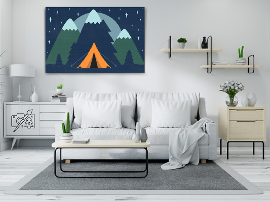 Paint by number - Camping i skoven