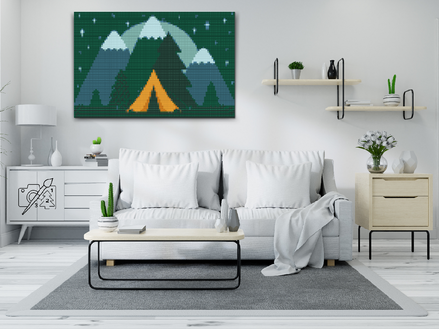 Diamond Paint - Camping i skoven