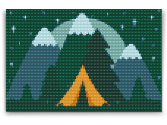 Diamond Paint - Camping i skoven