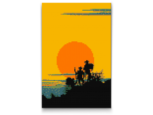 Diamond Paint - Cowboy-silhuet