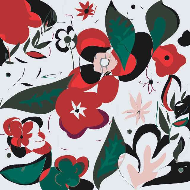 Paint by number - Abstrakt Blomster 2