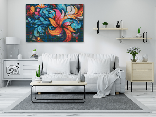 Diamond Paint - Abstrakte blade