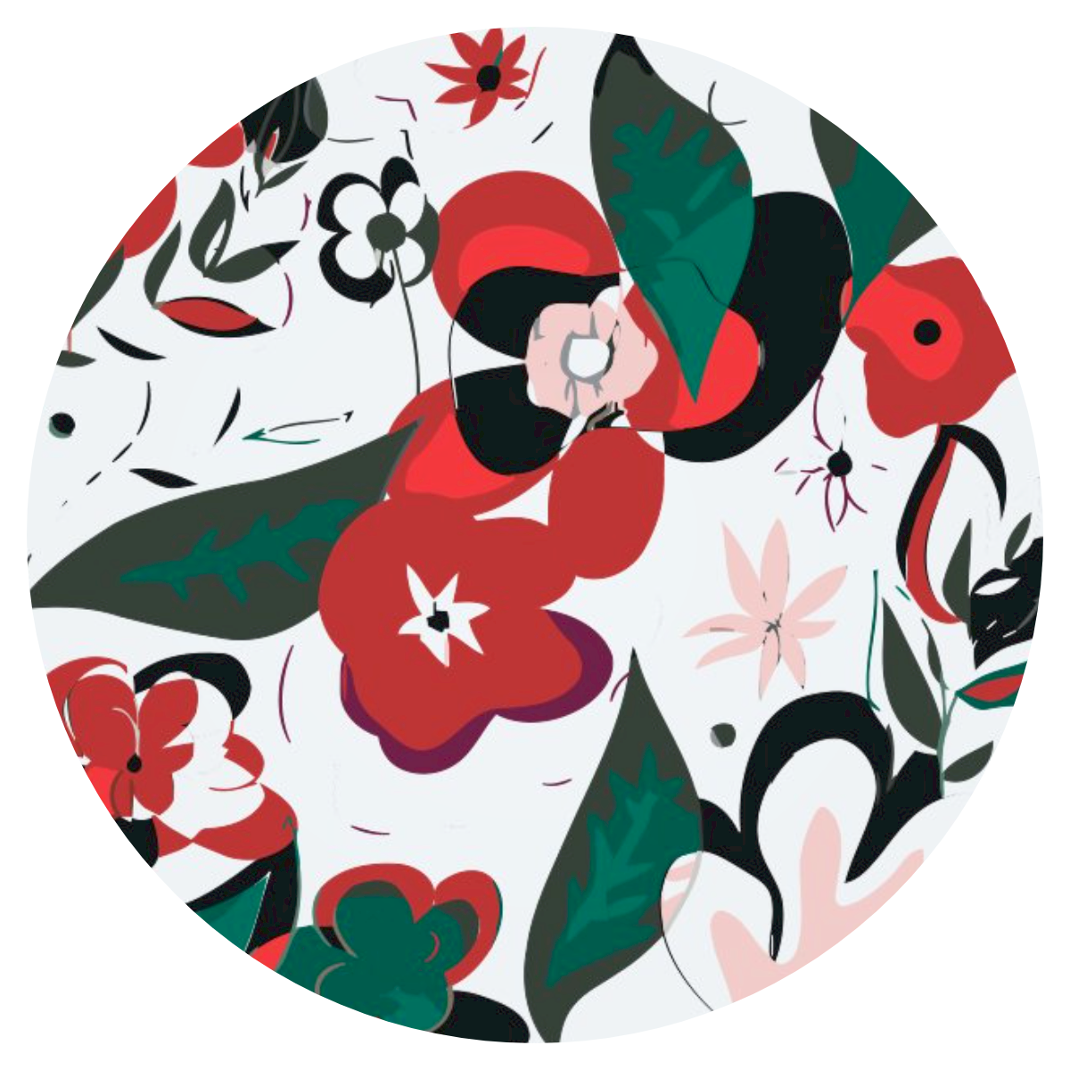 Paint by number - Abstrakt Blomster 2