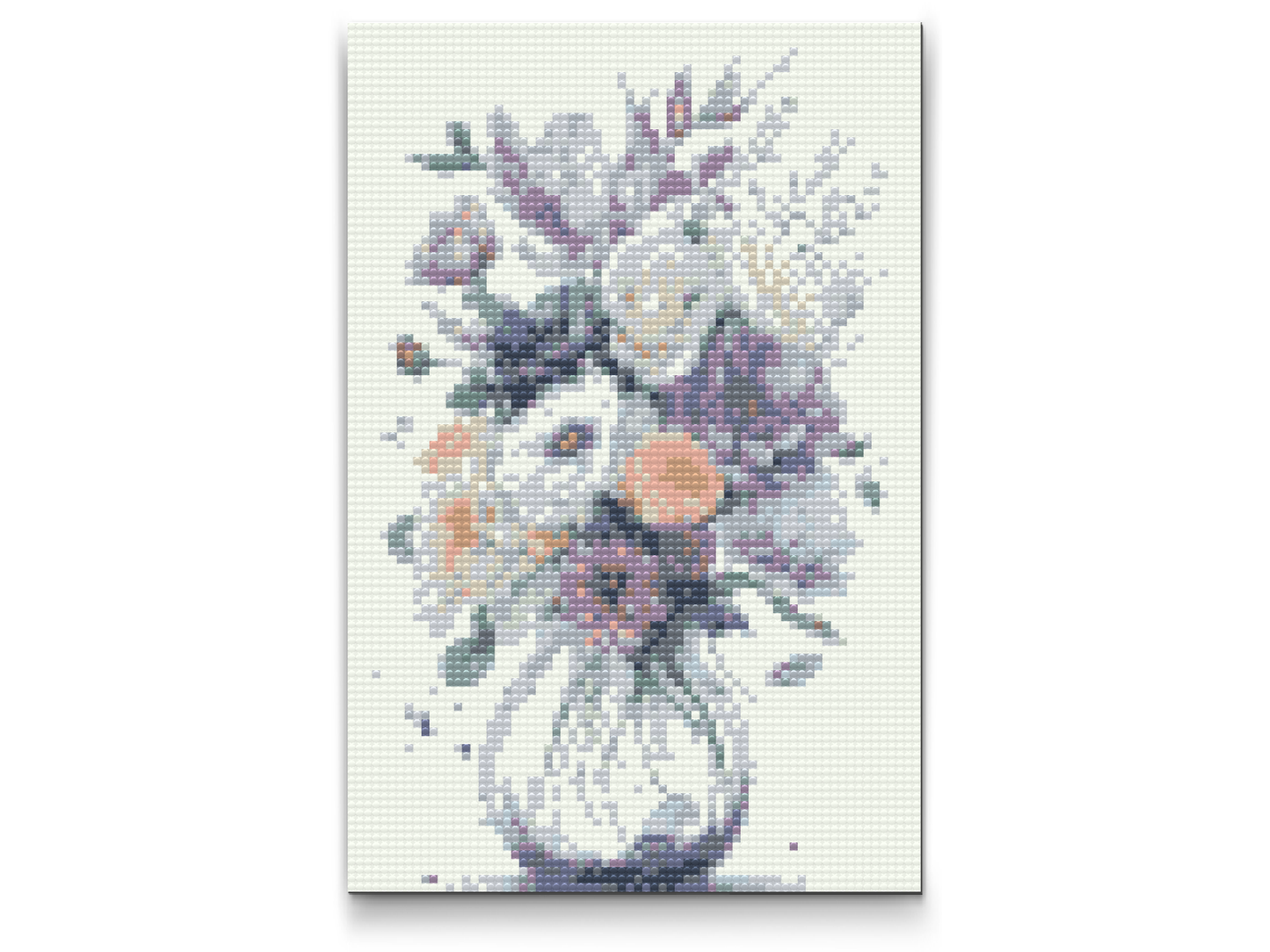 Diamond Paint - Lilla blomster i en vase 2