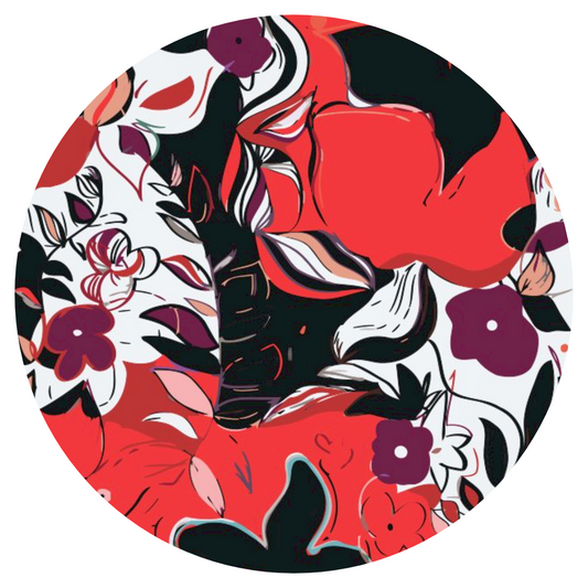 Paint by number - Abstrakt Blomster 1