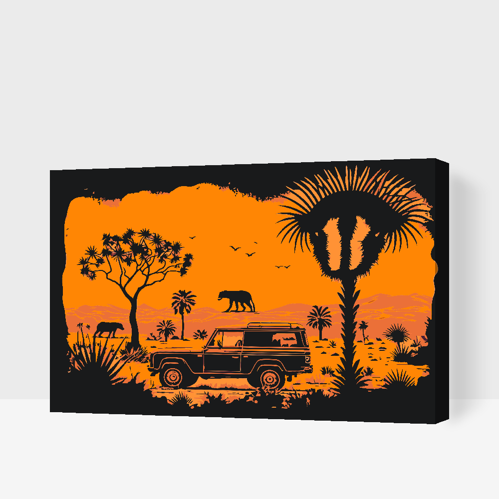 Paint by number - Safari