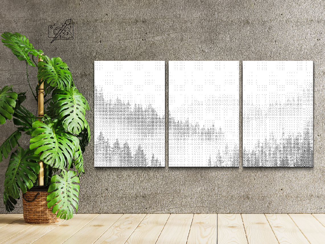 Dotting - Træer (sæt af 3)