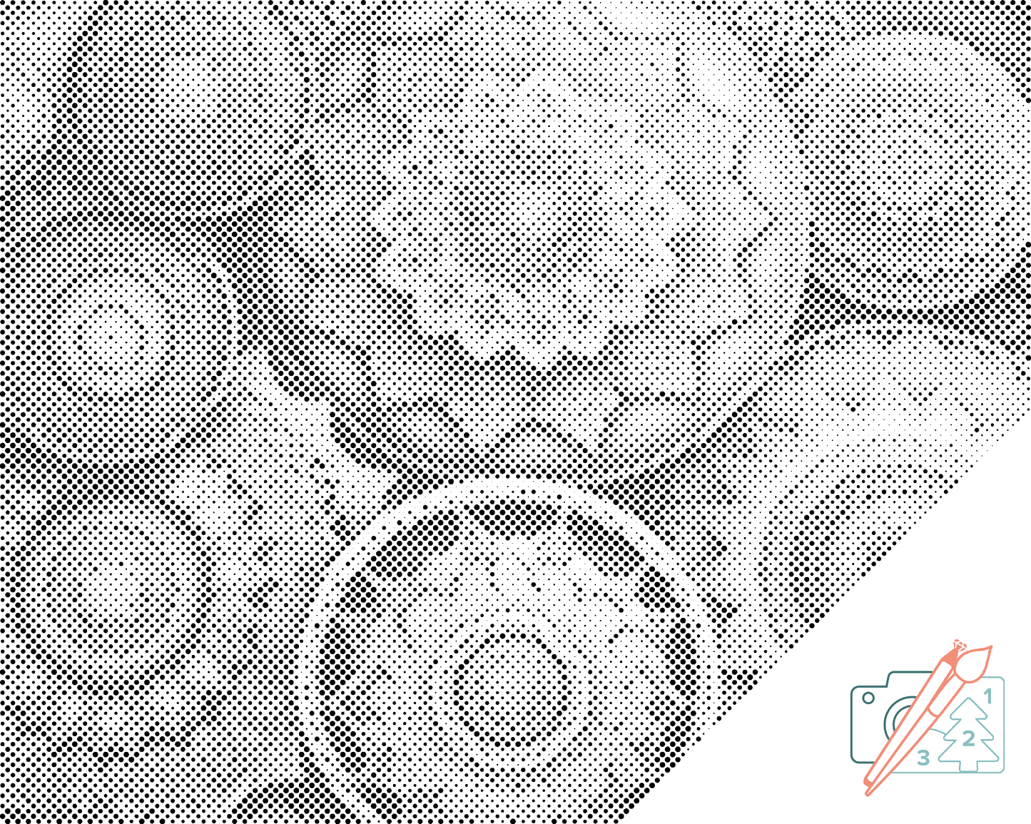 Dotting - Blomstermandala-mønster