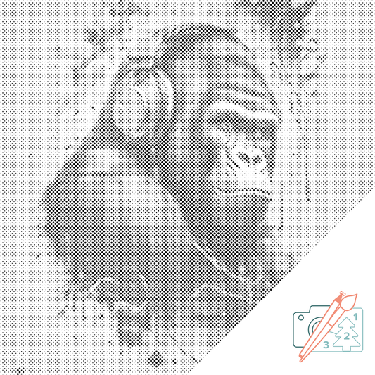 Dotting - Gorilla med hovedtelefoner