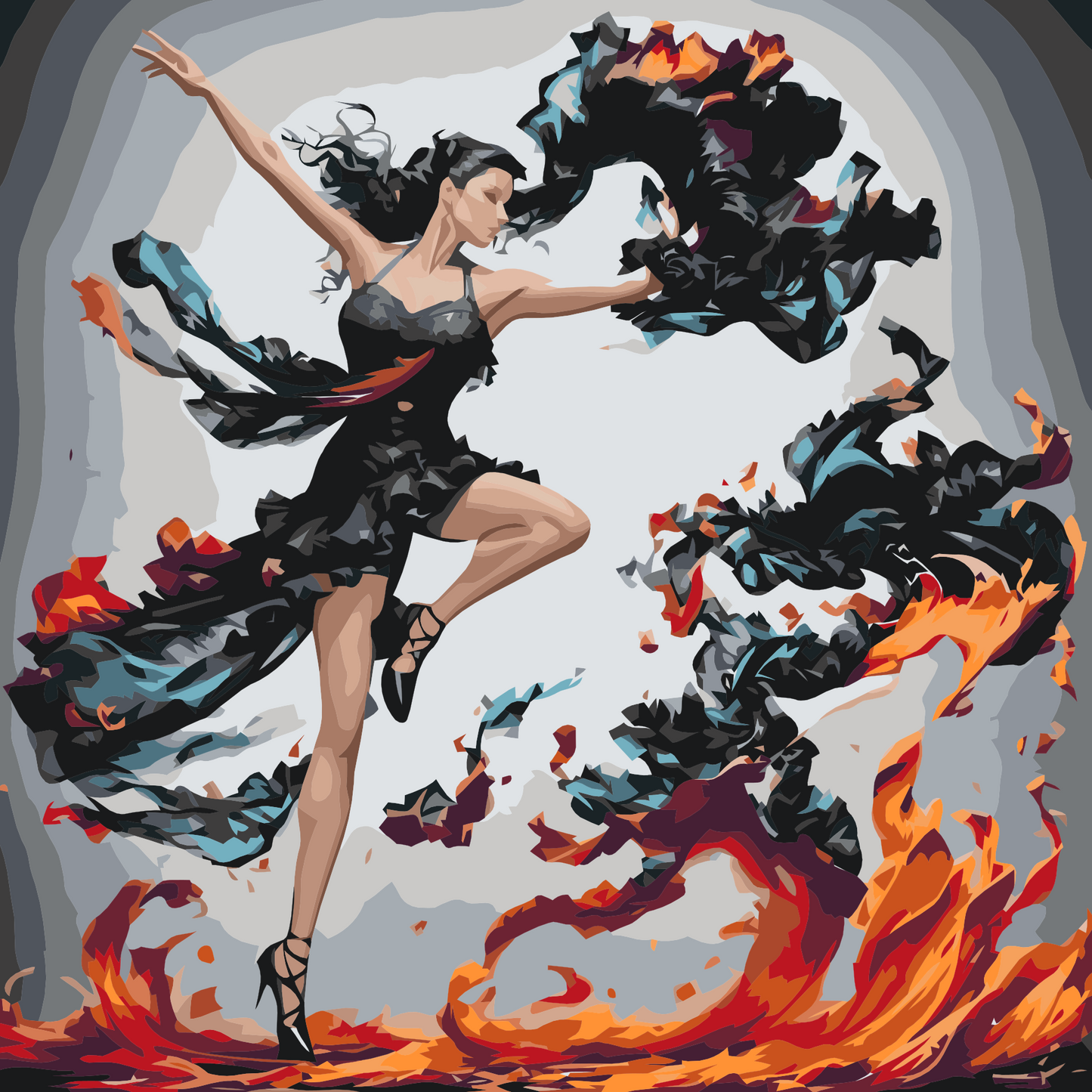 Paint by number - Magisk dans