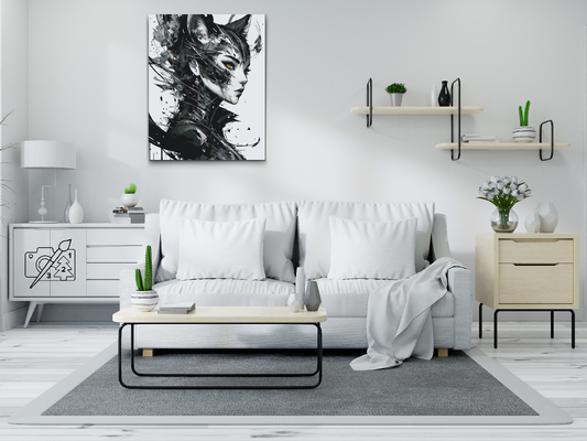 Paint by number - Kattekvinde