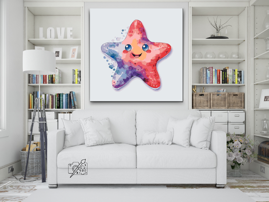 Paint by number - Glad søstjerne