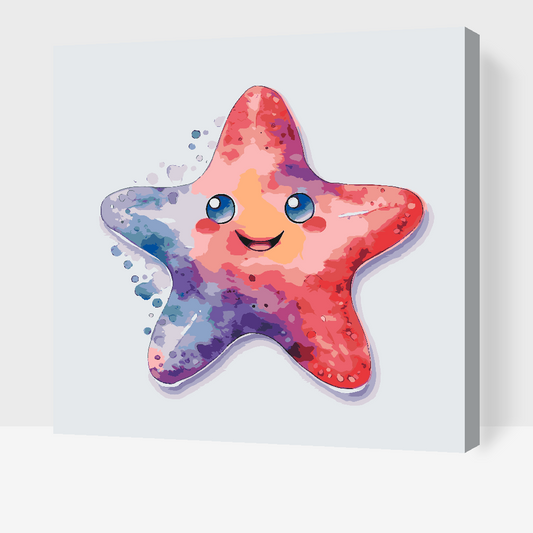 Paint by number - Glad søstjerne