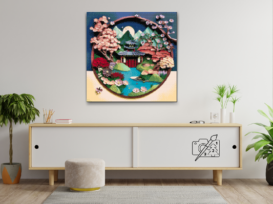 Diamond Paint - Japansk Have