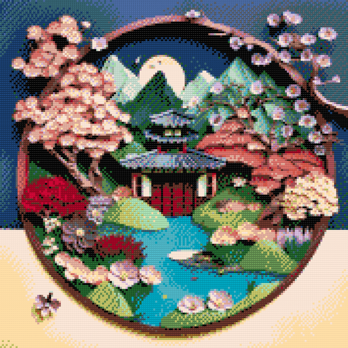 Diamond Paint - Japansk Have