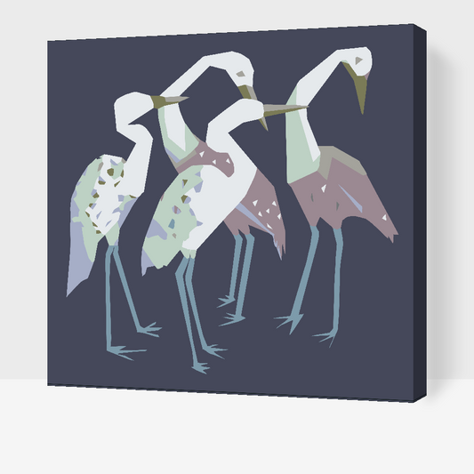 Paint by number - Heron-familien