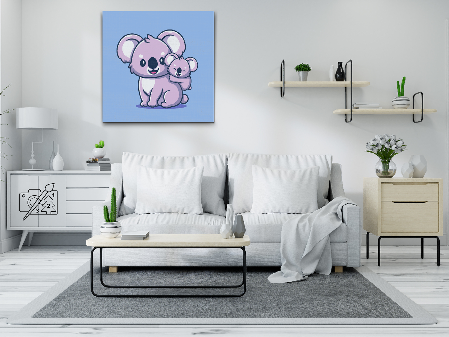 Paint by number - Mama koala