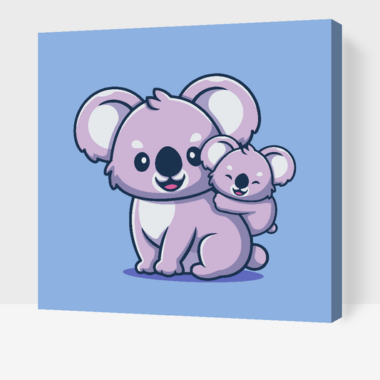 Paint by number - Mama koala