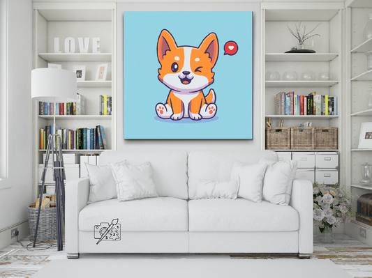 Paint by number - Sød corgi
