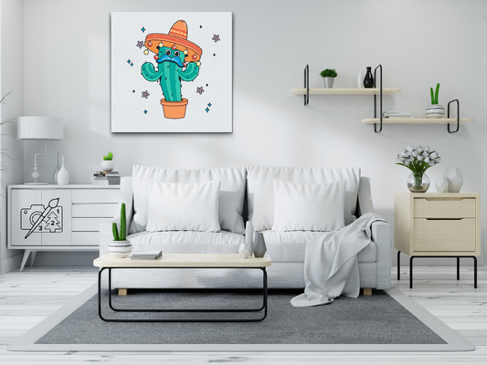 Paint by number - Mexicansk kaktus