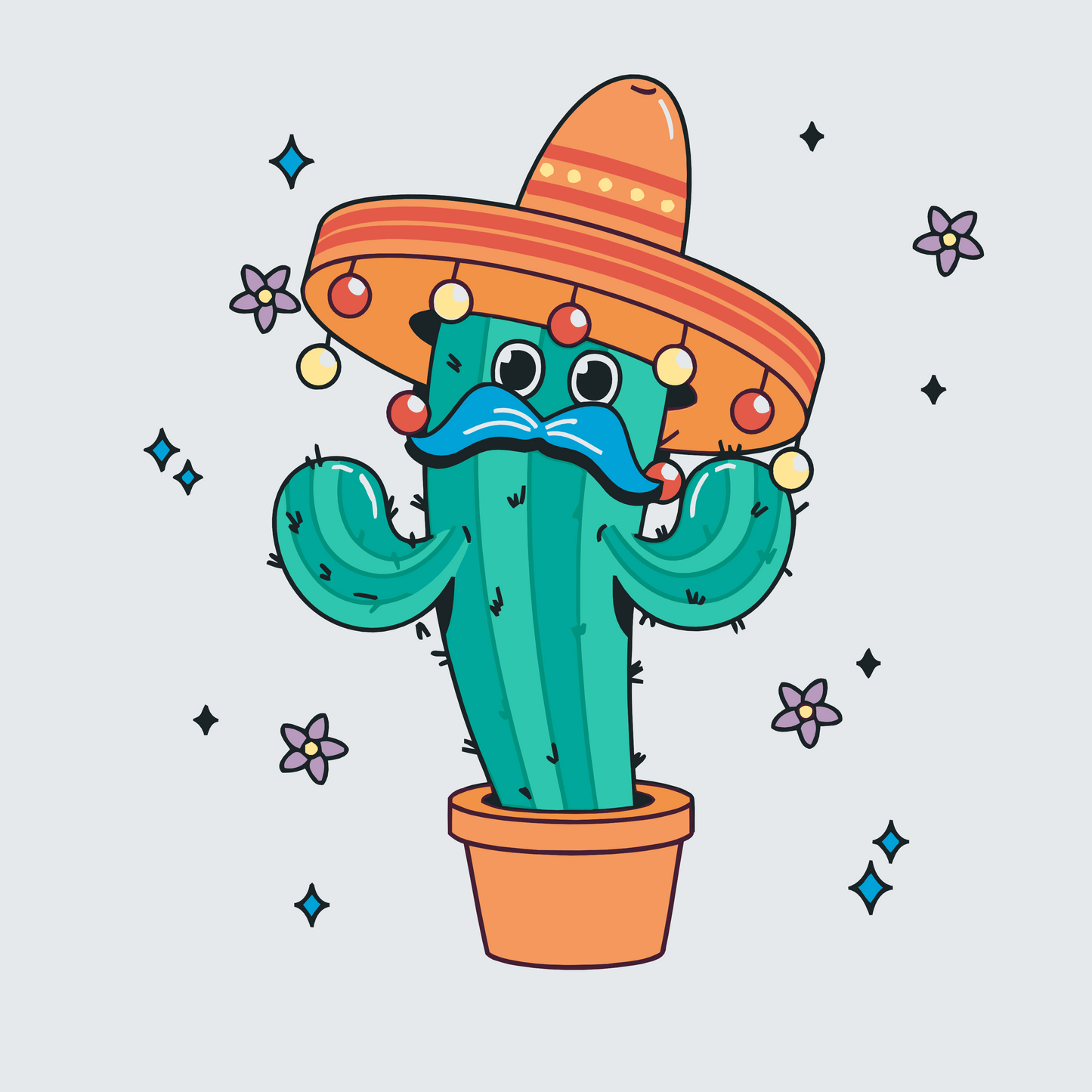 Paint by number - Mexicansk kaktus