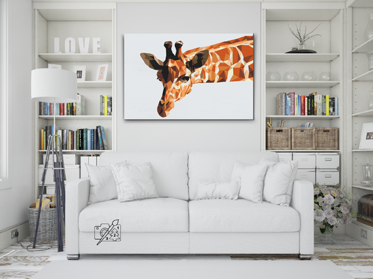 Paint by number - Vektorgiraf